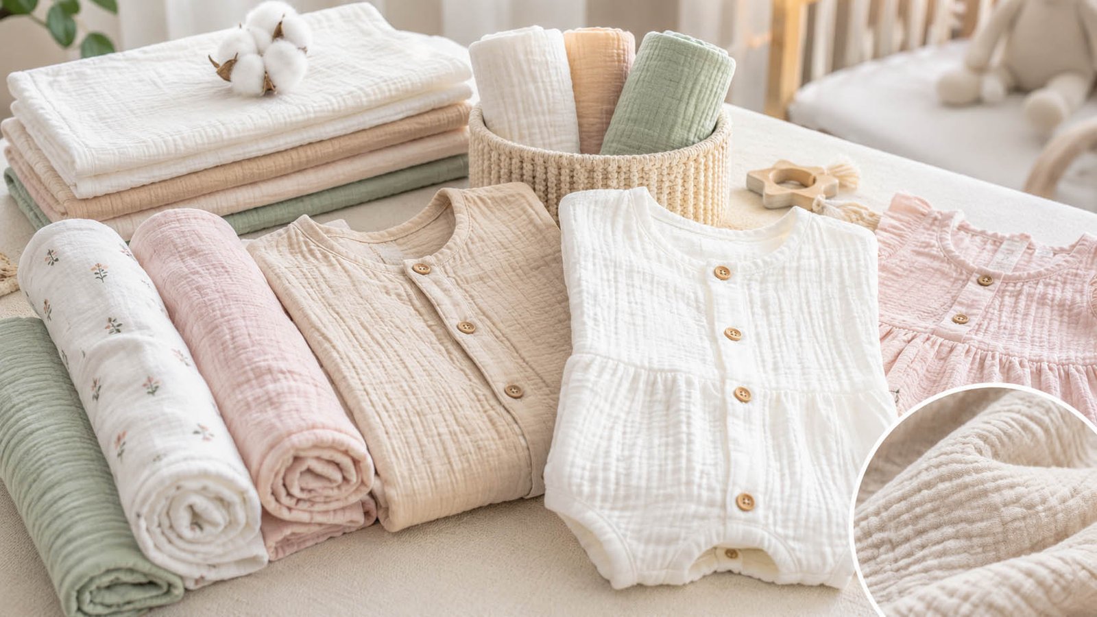 Wholesale bamboo muslin girls dress