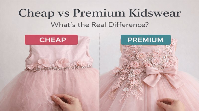 CPSC Drawstring Rules for Girls' Dresses: Compliance Checklist Cheap versus premium girls dress quality comparison showing construction differences
