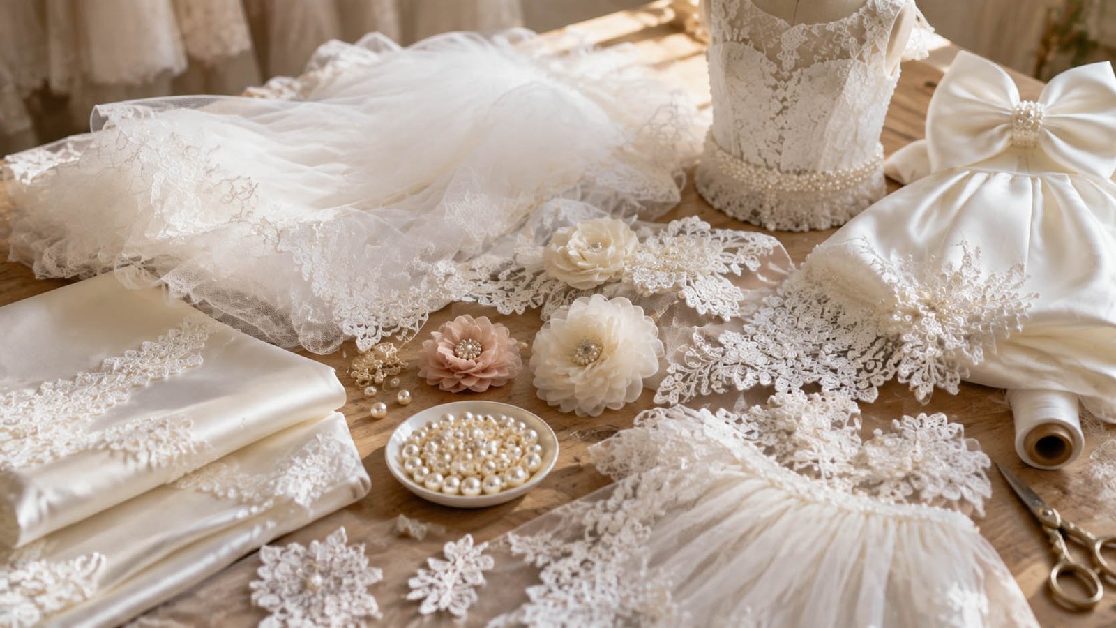 First communion fabrics