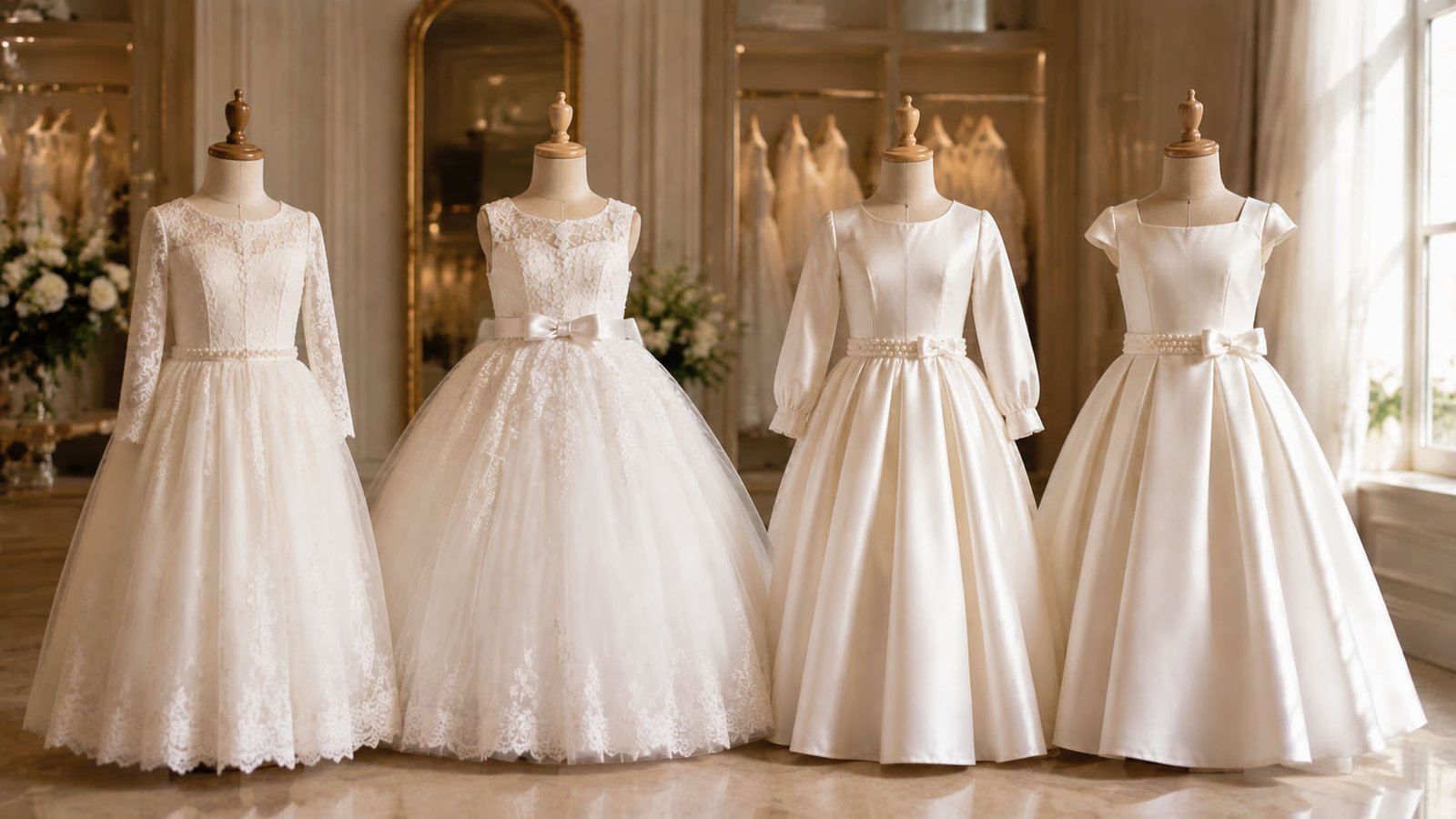 Girls first communion dress