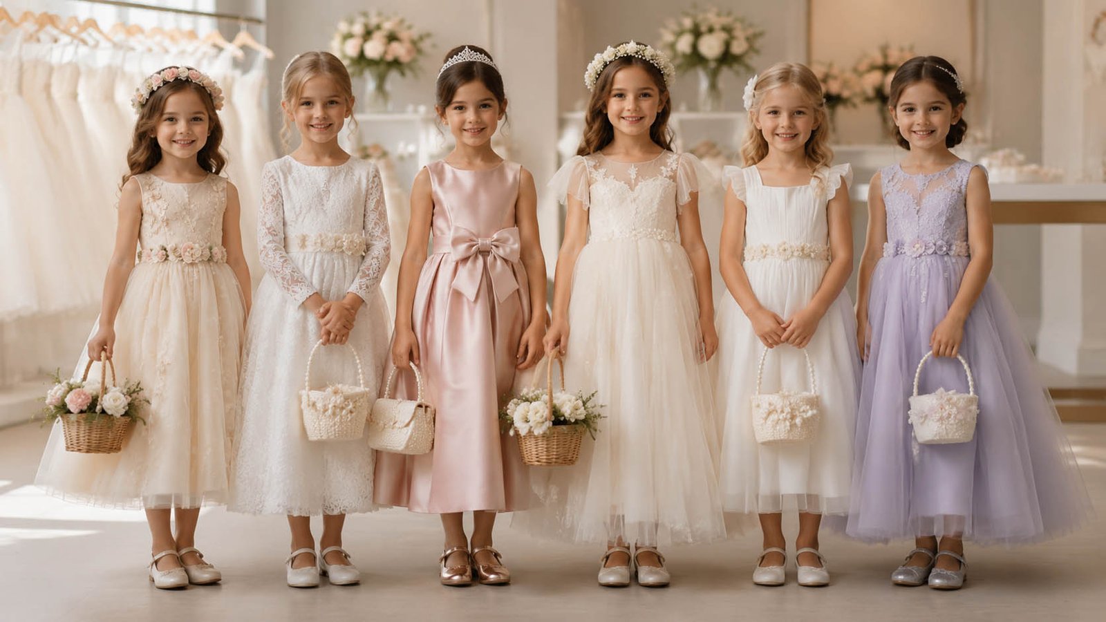 Complete flower girl outfit