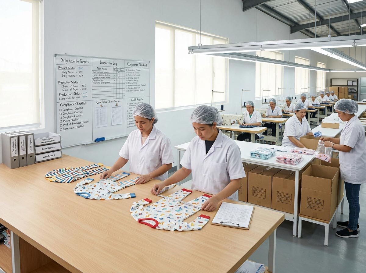 CPSC Drawstring Rules for Girls' Dresses: Compliance Checklist Kids dress factory quality control inspection checking stitching and size