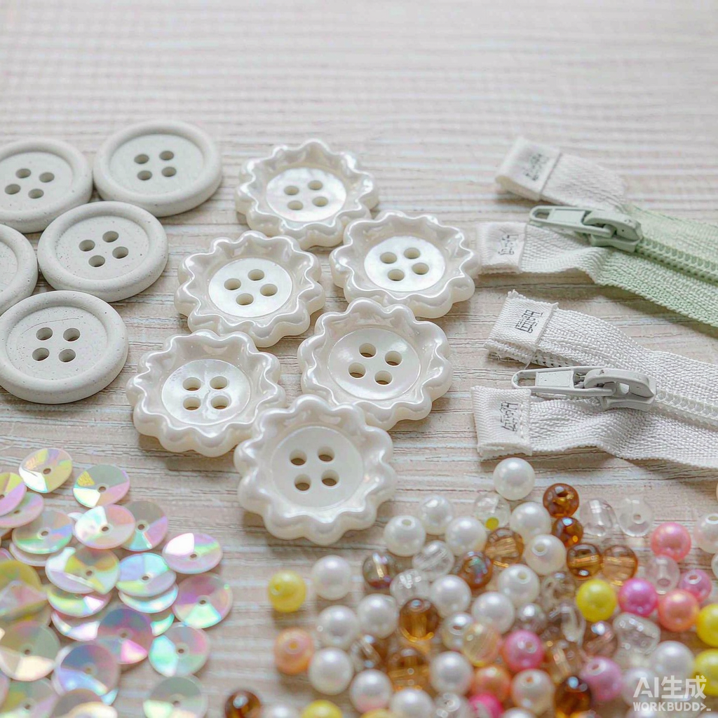 Small parts on children's clothing buttons zippers beads and sequins