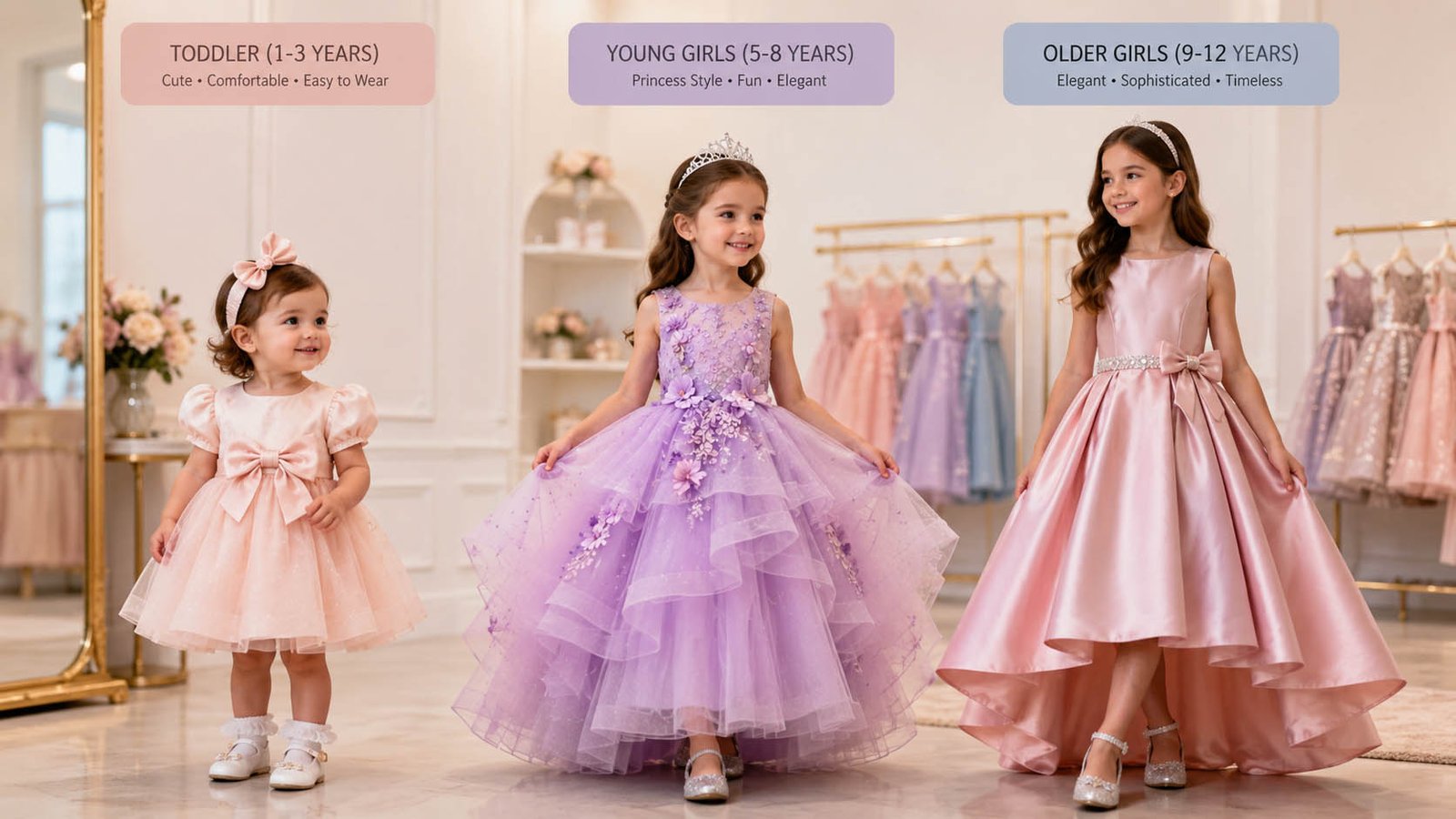 Wholesale toddler birthday dresses