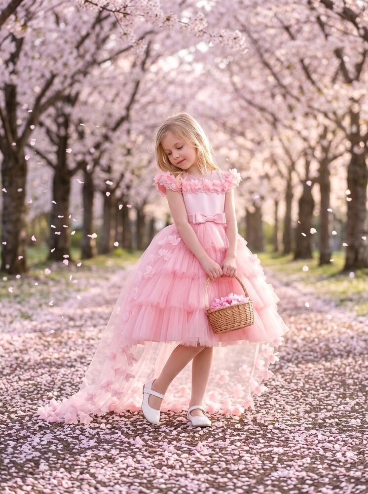 Wholesale Girls Bow Waist Princess Dress – Sleeveless Tulle Party Dress