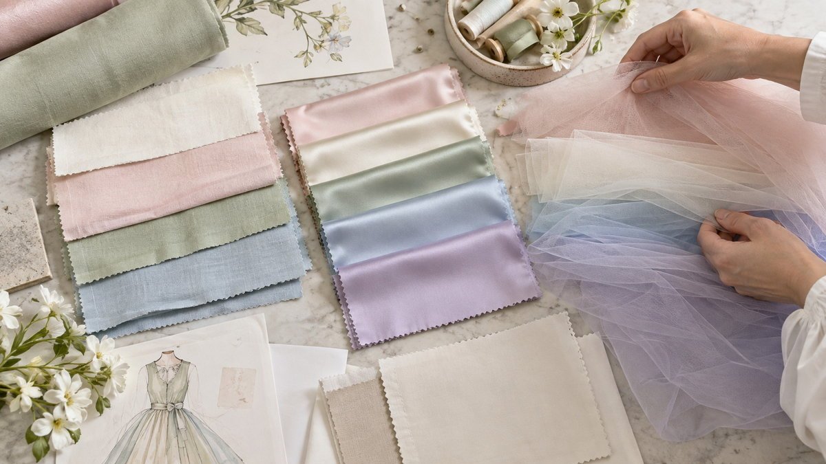 Easter Dress Spring Fabric Selection Spring fabric and pastel color selection for wholesale Easter girls dresses