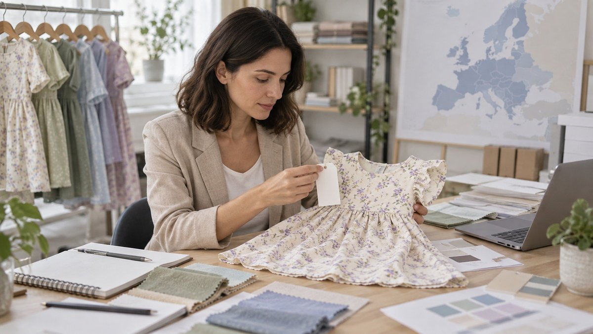Children’s dress sample and compliance records prepared for EU importer review