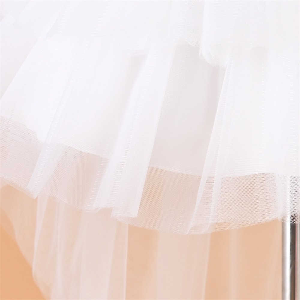 Girls summer princess tulle dress detail view 12