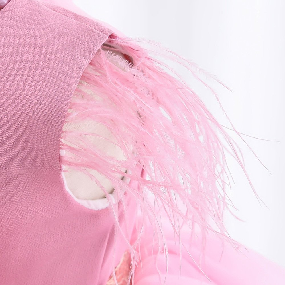 Girls summer princess tulle dress detail view 17