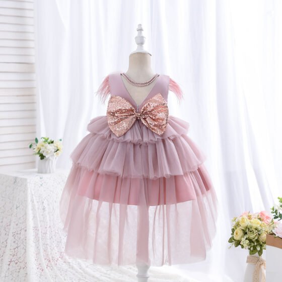 Girls summer princess tulle dress — main view 4