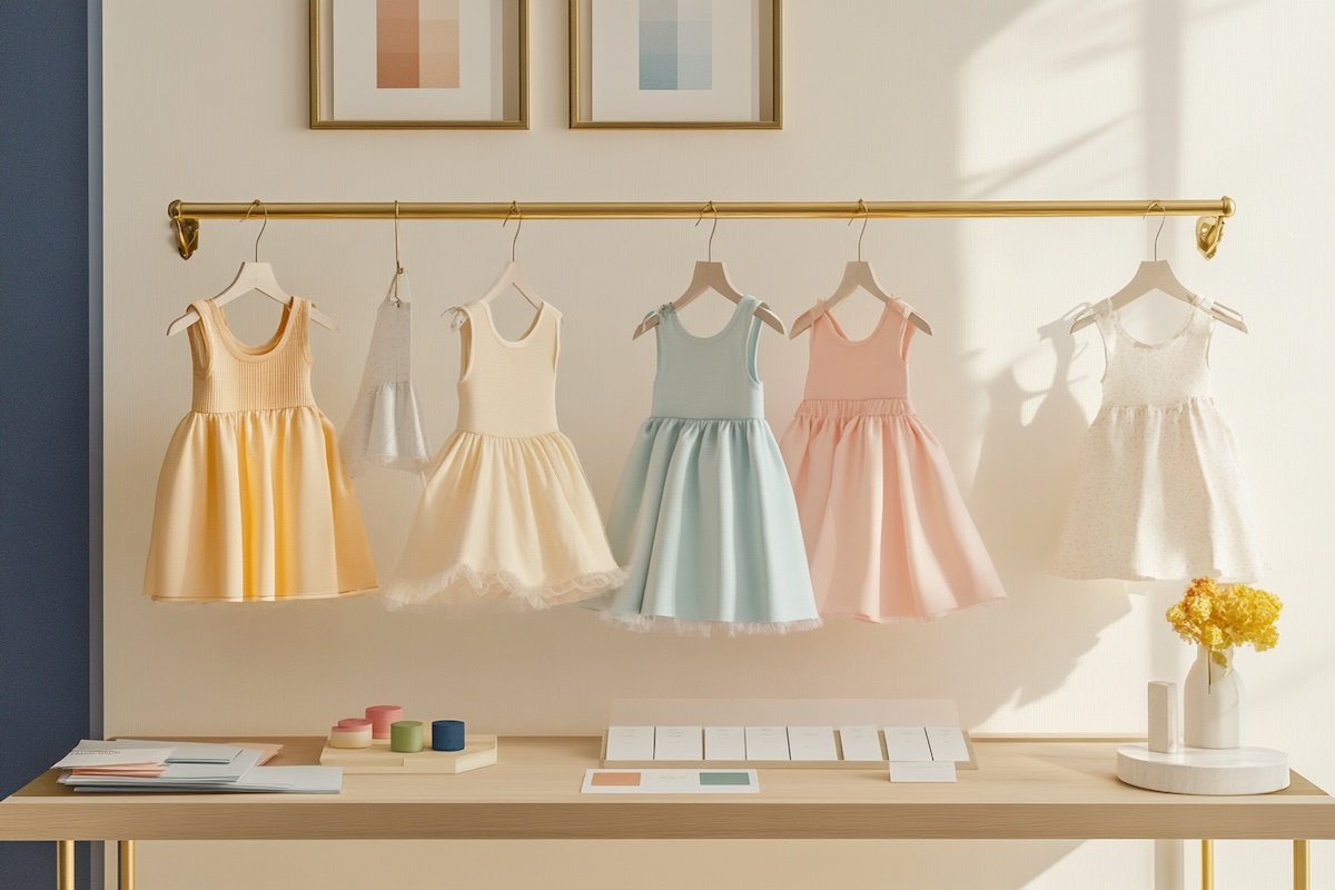 Kids Dress OEM Lead Time: From Tech Pack to Bulk Delivery Premium kids dress OEM atelier studio scene